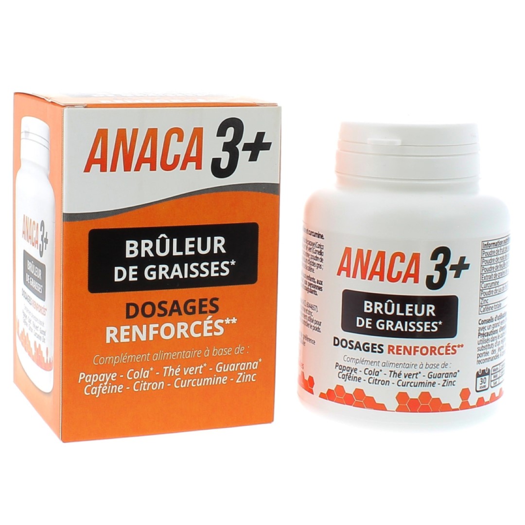 Minceur: Anaca3 + Brûleurs de Graisses 120 Gélules