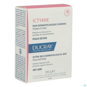 ducray-ictyane-pain-dermatologique-surgras-100-g